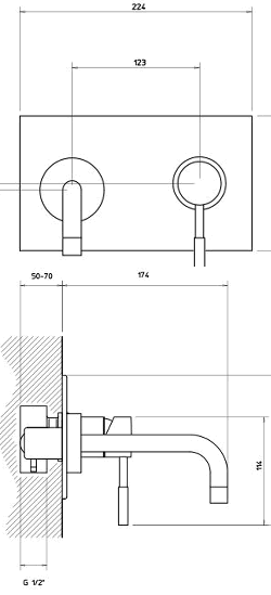 H�ndvaskebatteri, K�kkenarmatur, Badev�relser, Badekar 
