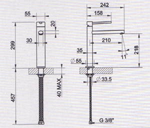 K�kkenarmatur, K�kkenbatteri, Badekar