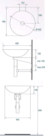 Lineabeta Grepia H�ndvaske