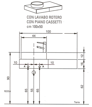 Regia Lavabo Rotero Glas H�ndvaske